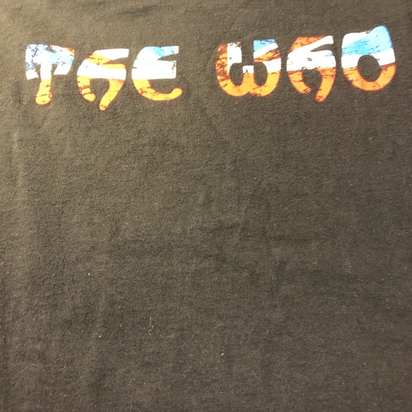 The Who Union Jack Pete double sided Tee T-Shirt Med Cotton - Picture 2 of 5